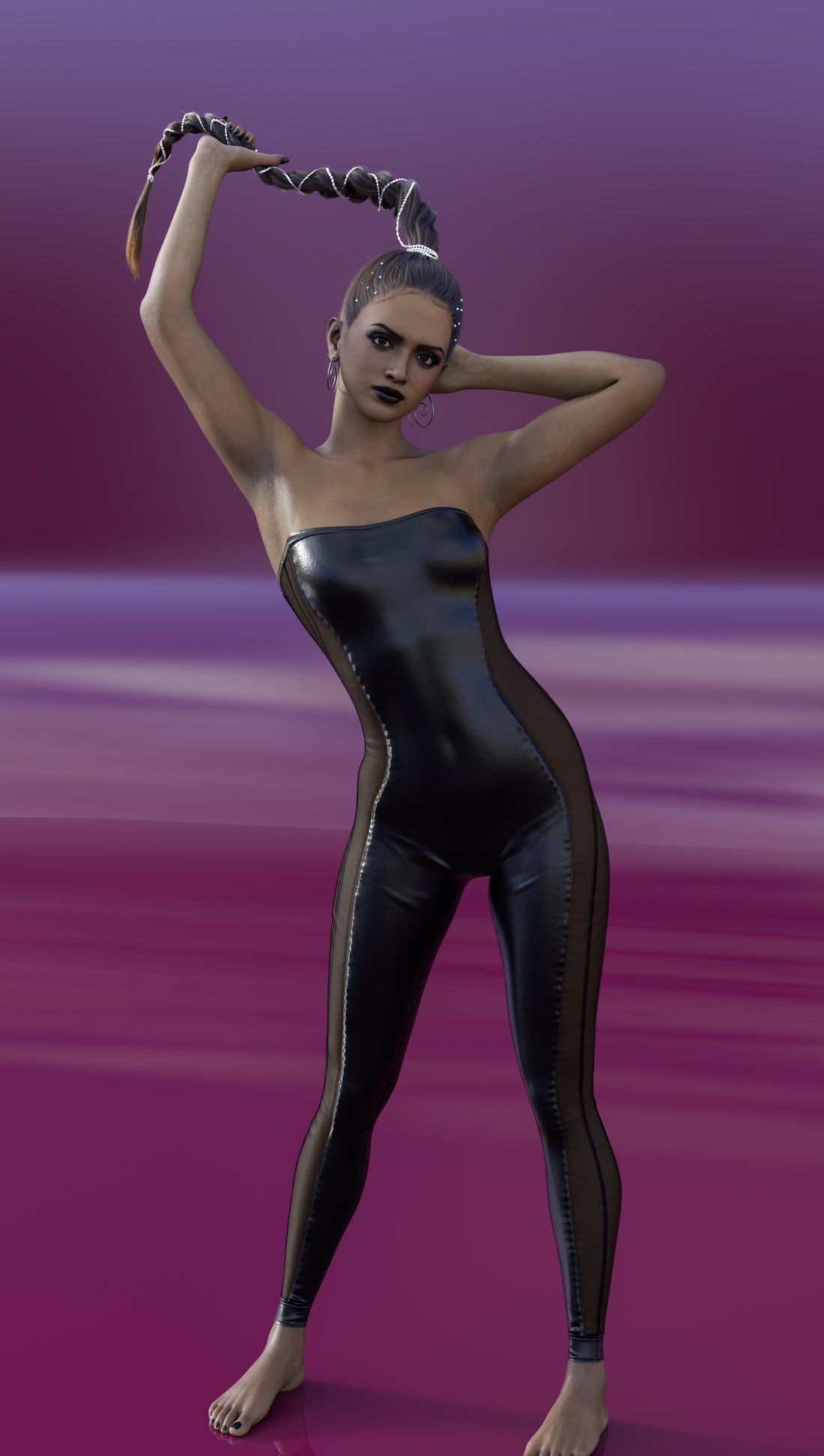 Anika full-body character render